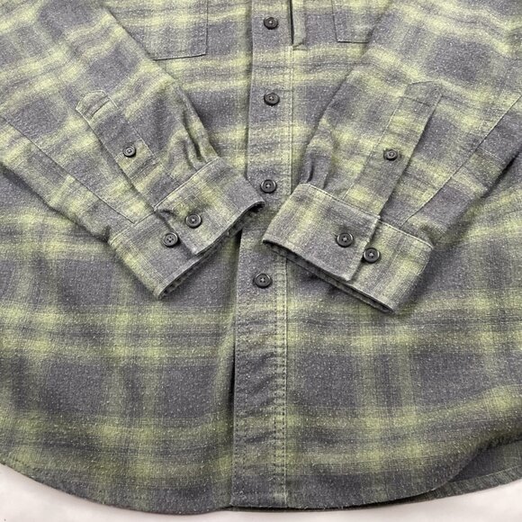 Ridgecut Toughwear Flannel Shirt Men's XL Green Plaid Long Sleeve Button up - Picture 11 of 11